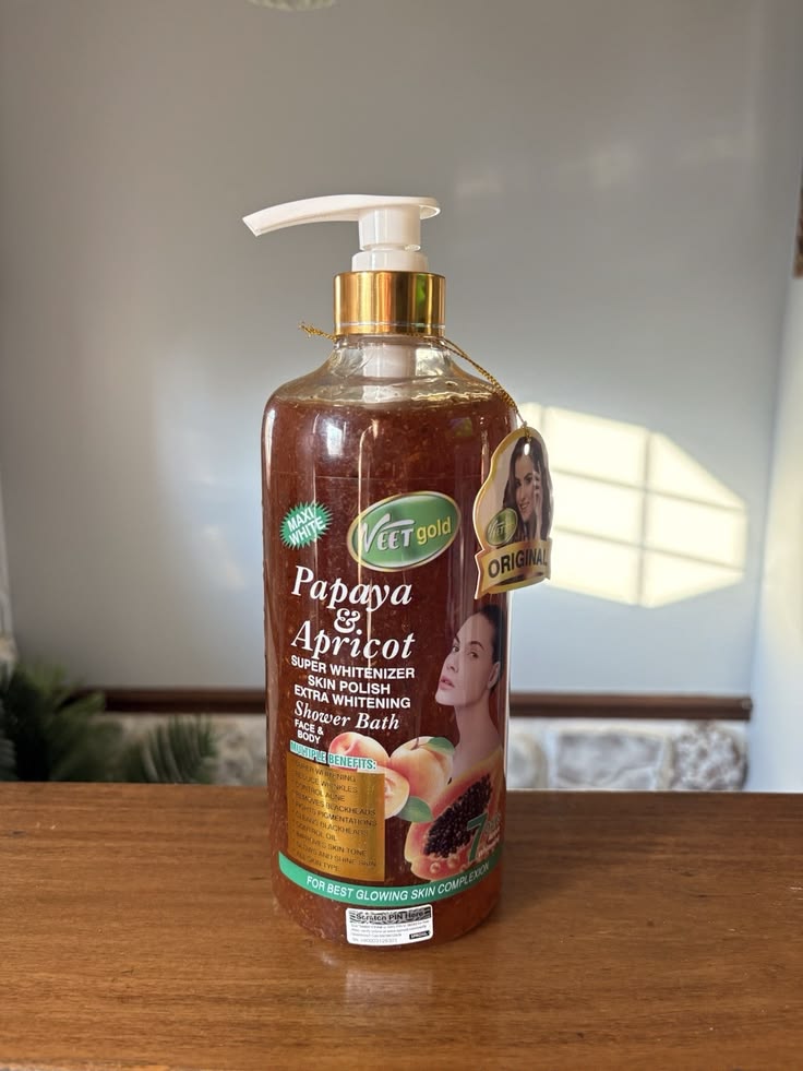 100% original veet gold papaya and apricot glowing super shower g 100% original veet gold papaya and apricot glowing super shower g
