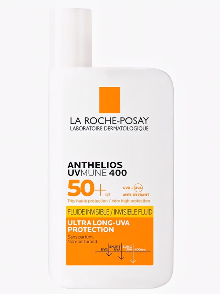 la roche posay anthelios uvmune400 invisible fluid spf50+ sunscreen, 50ml