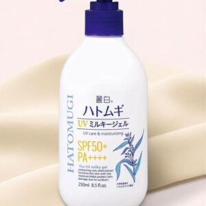 reihaku hatomugi moisturizing uv milky gel spf50+ pa++++ 250g